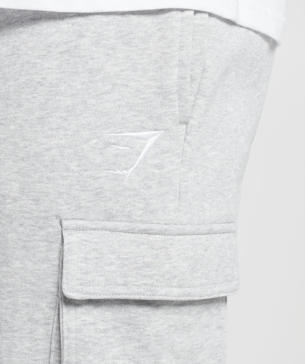 Crest Cargo Joggers - Light Grey Core Marl