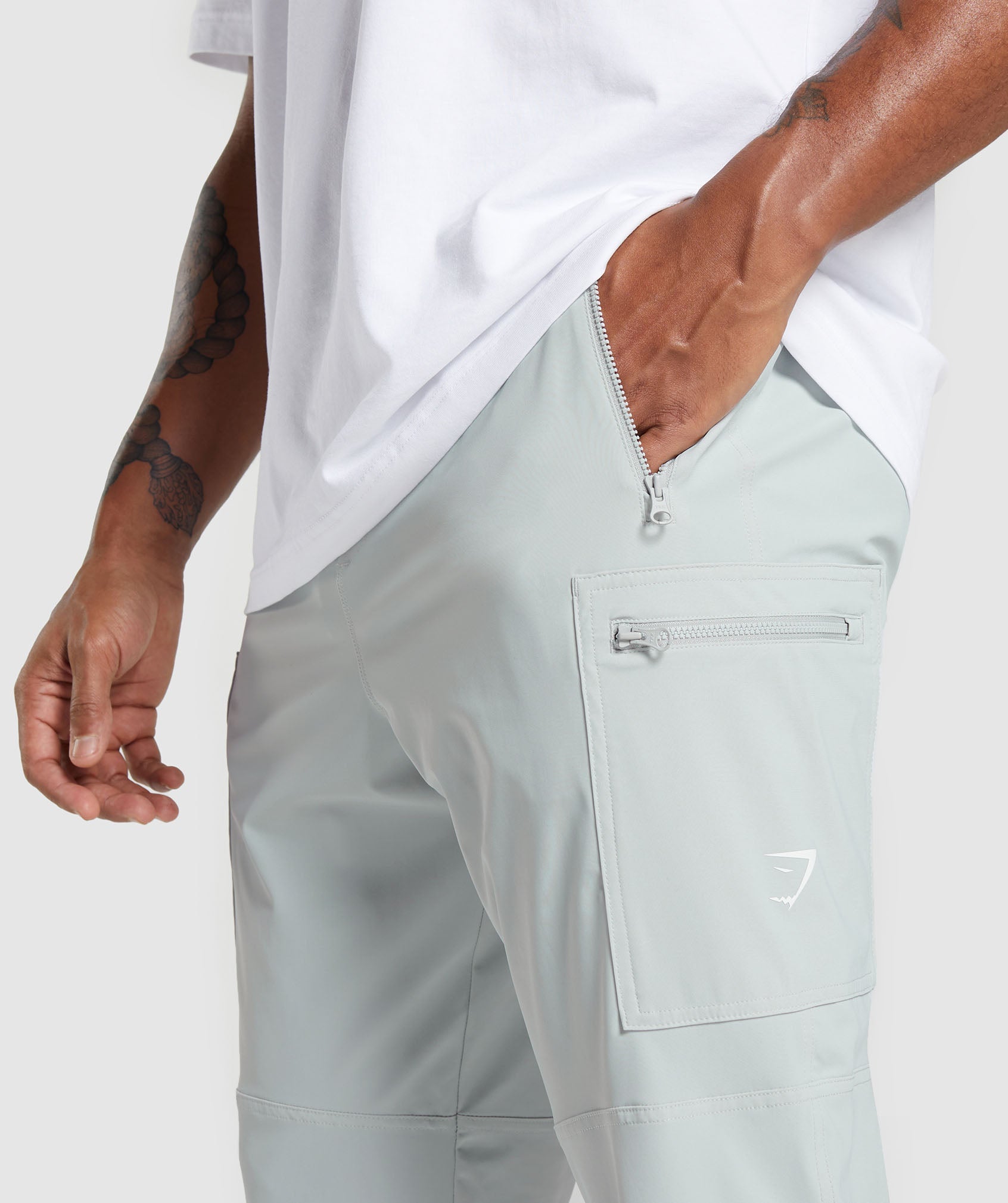 Rest Day Cargo Pants - Light Grey