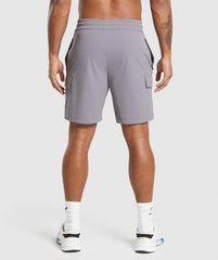 Stretch Woven Cargo Shorts - Medium Grey
