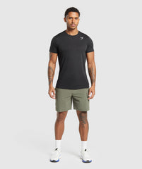 Stretch Woven Cargo Shorts - Base Green