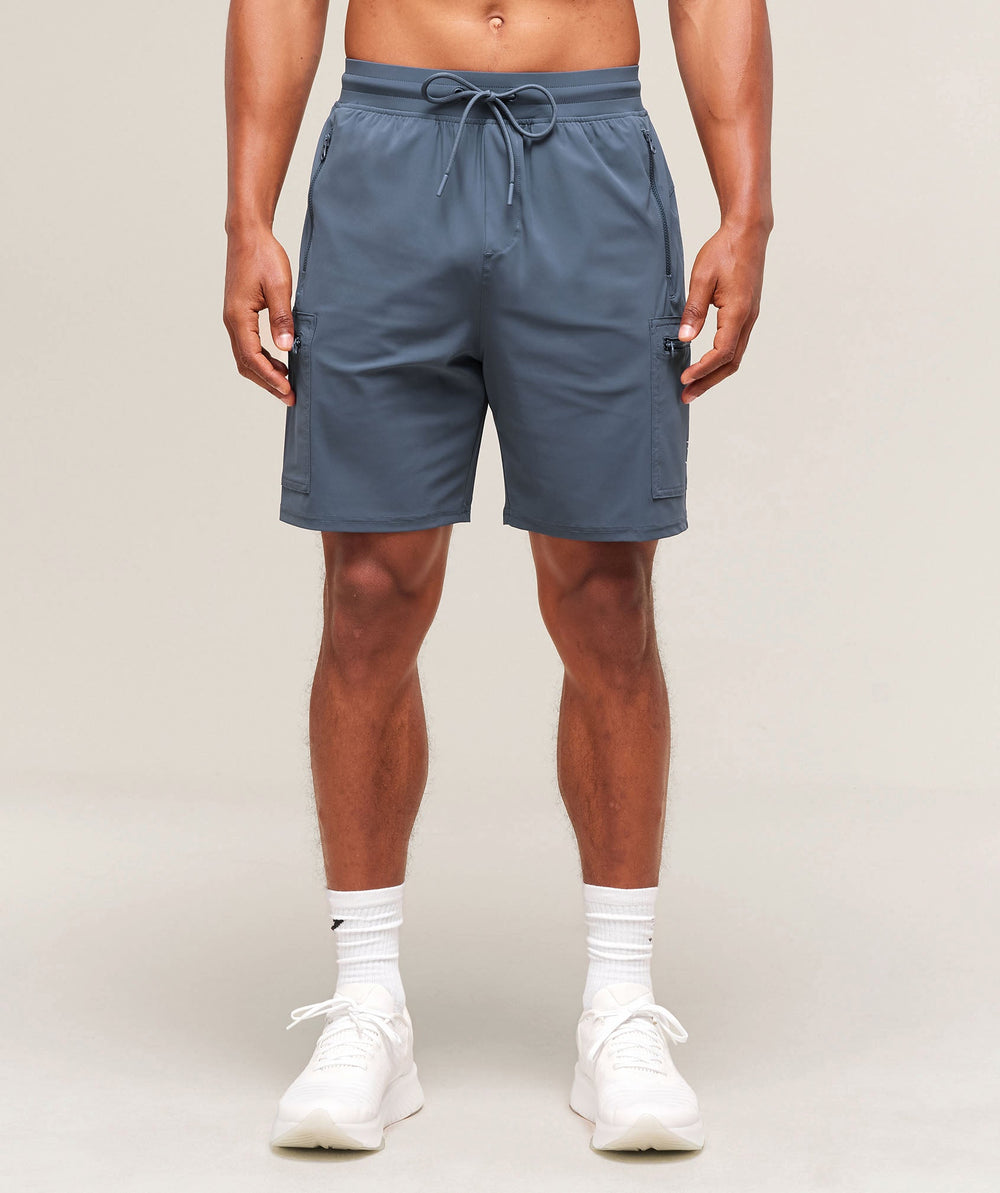 Rest Day 6" Cargo Shorts - Titanium Blue