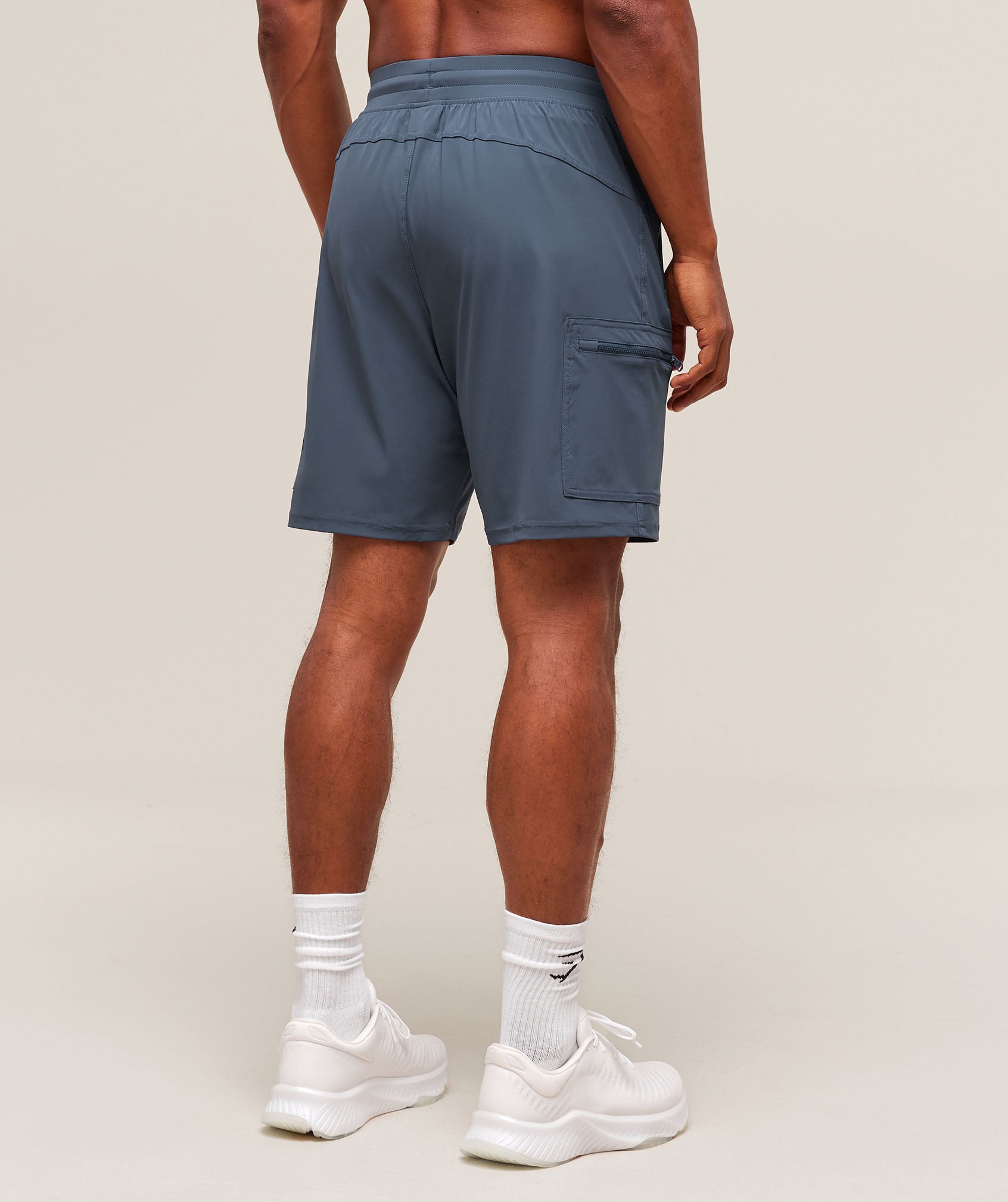 Rest Day 6" Cargo Shorts - Titanium Blue