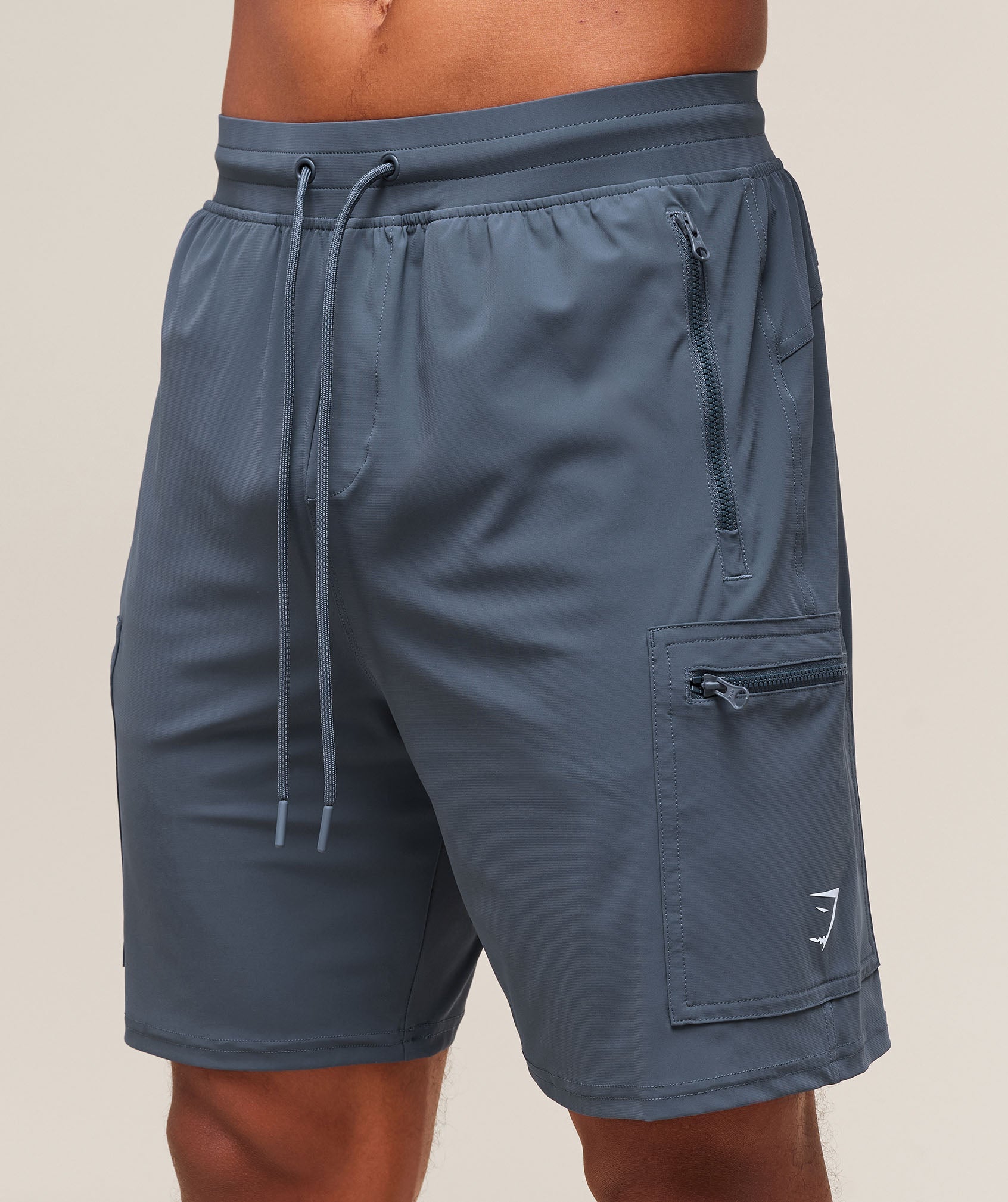 Rest Day 6" Cargo Shorts - Titanium Blue
