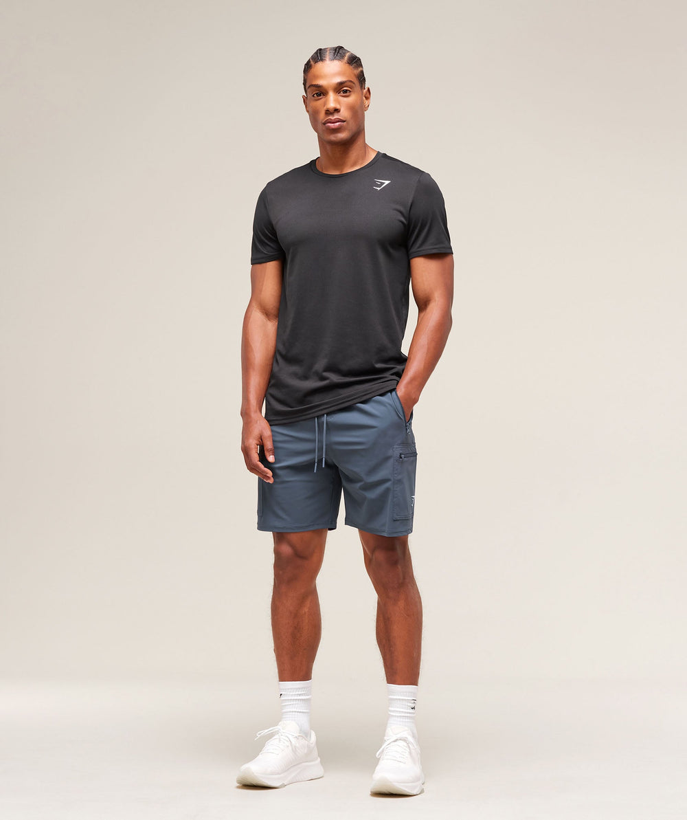Rest Day 6" Cargo Shorts - Titanium Blue