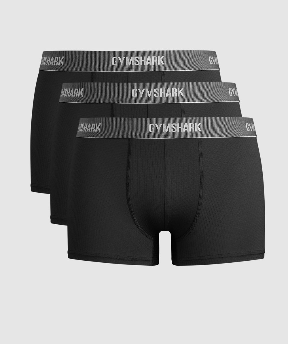 Sports Tech Boxer 3PK - Black