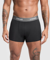 Sports Tech Boxer 3PK - Black/Deep Orange/Celeste Blue