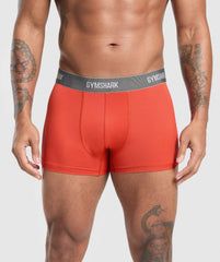 Sports Tech Boxer 3PK - Black/Deep Orange/Celeste Blue