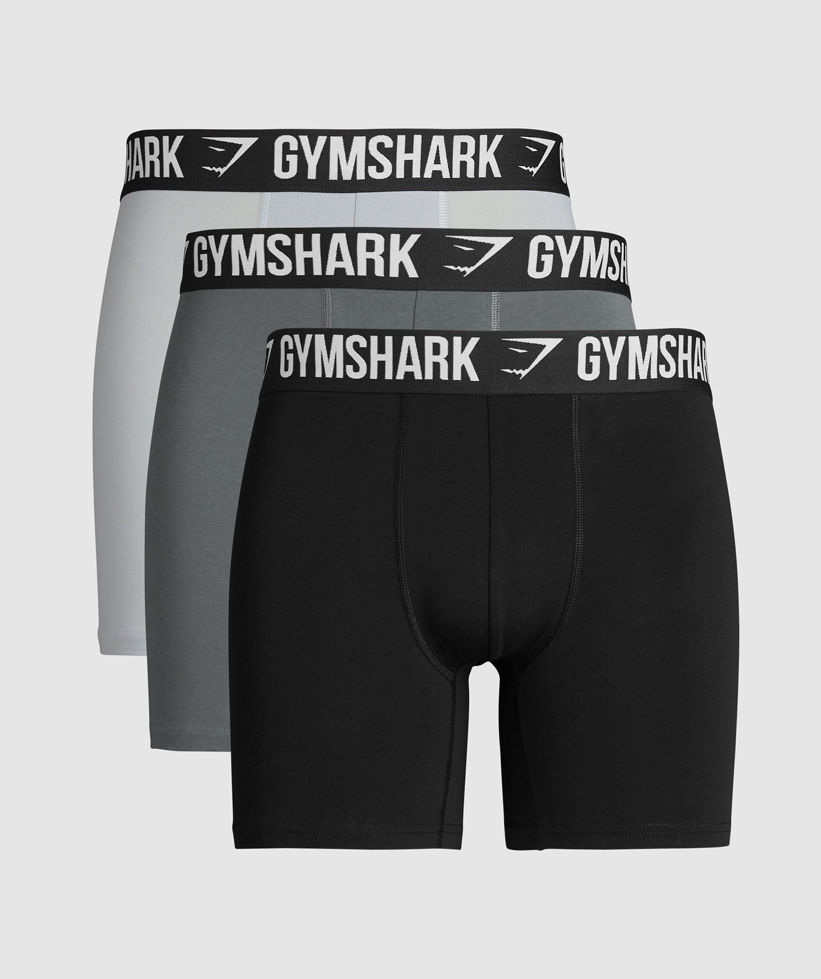Long Boxer Brief 3PK - Black/Pitch Grey/Light Grey