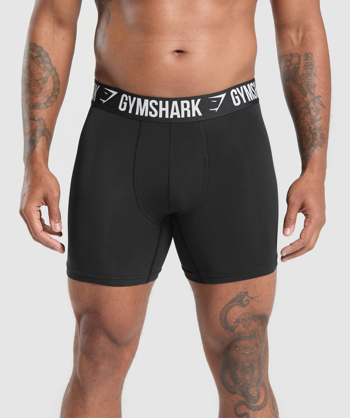 Long Boxer Brief 3PK - Black/Black/Black
