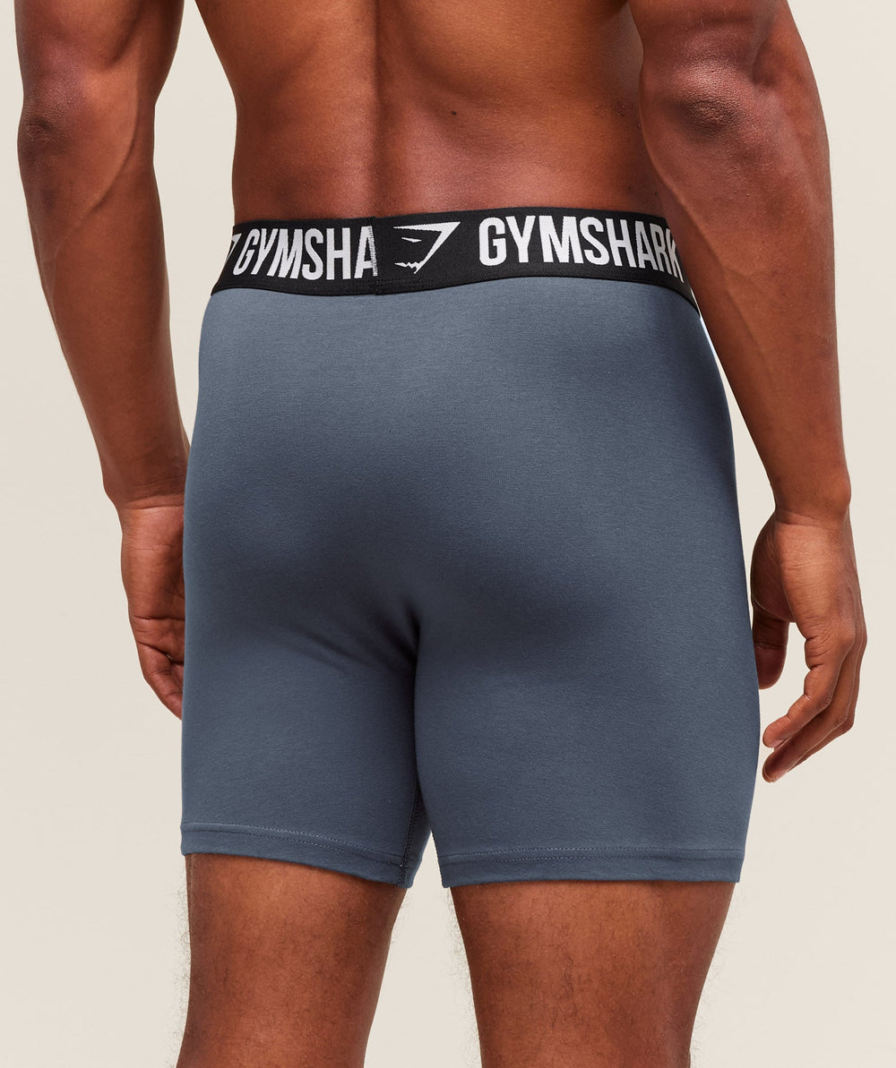 Long Boxer Brief 3PK - Denim Grey/Titanium Blue/Black