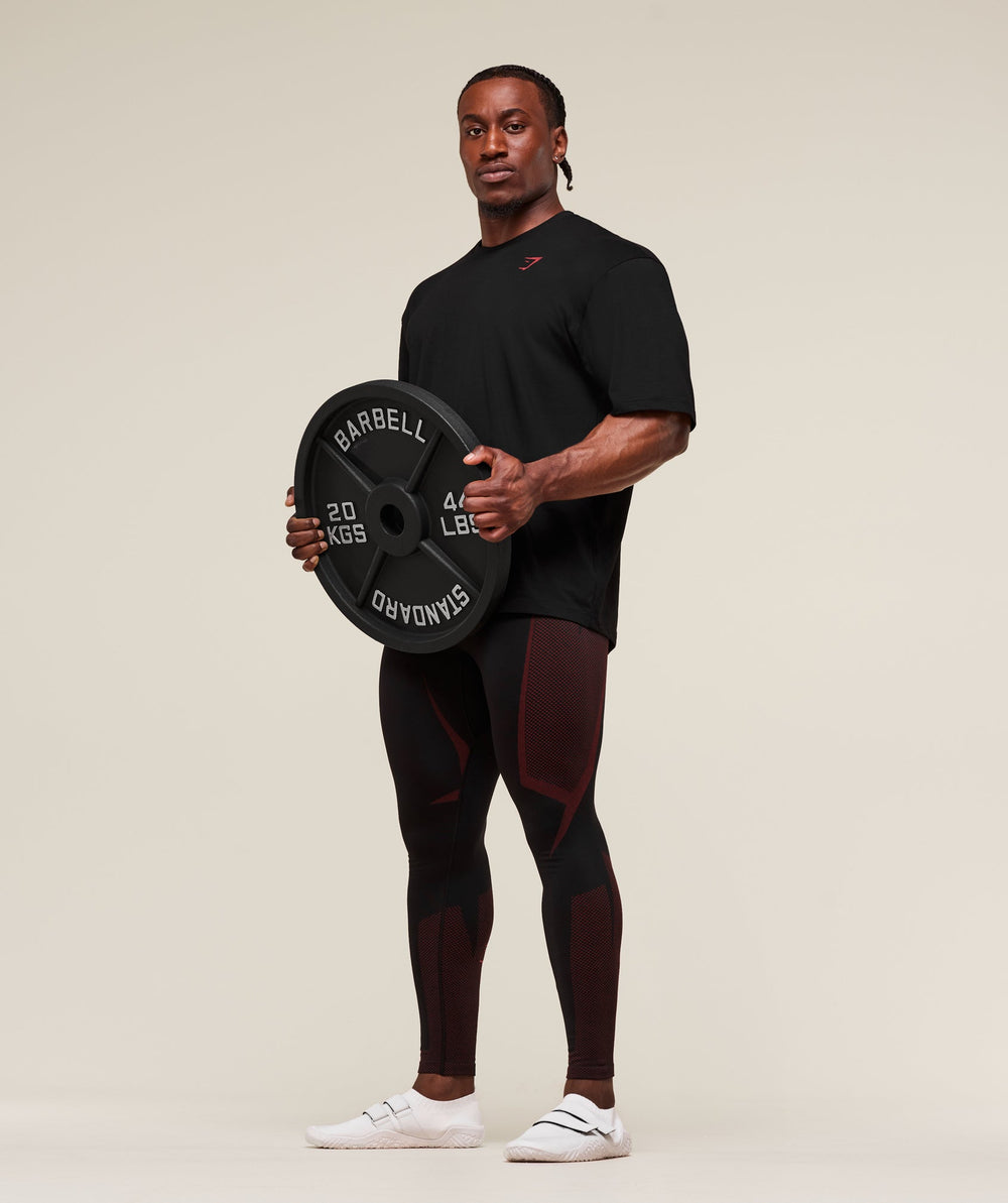Onyx 5.0 Seamless Tight - Black/Carmine Red