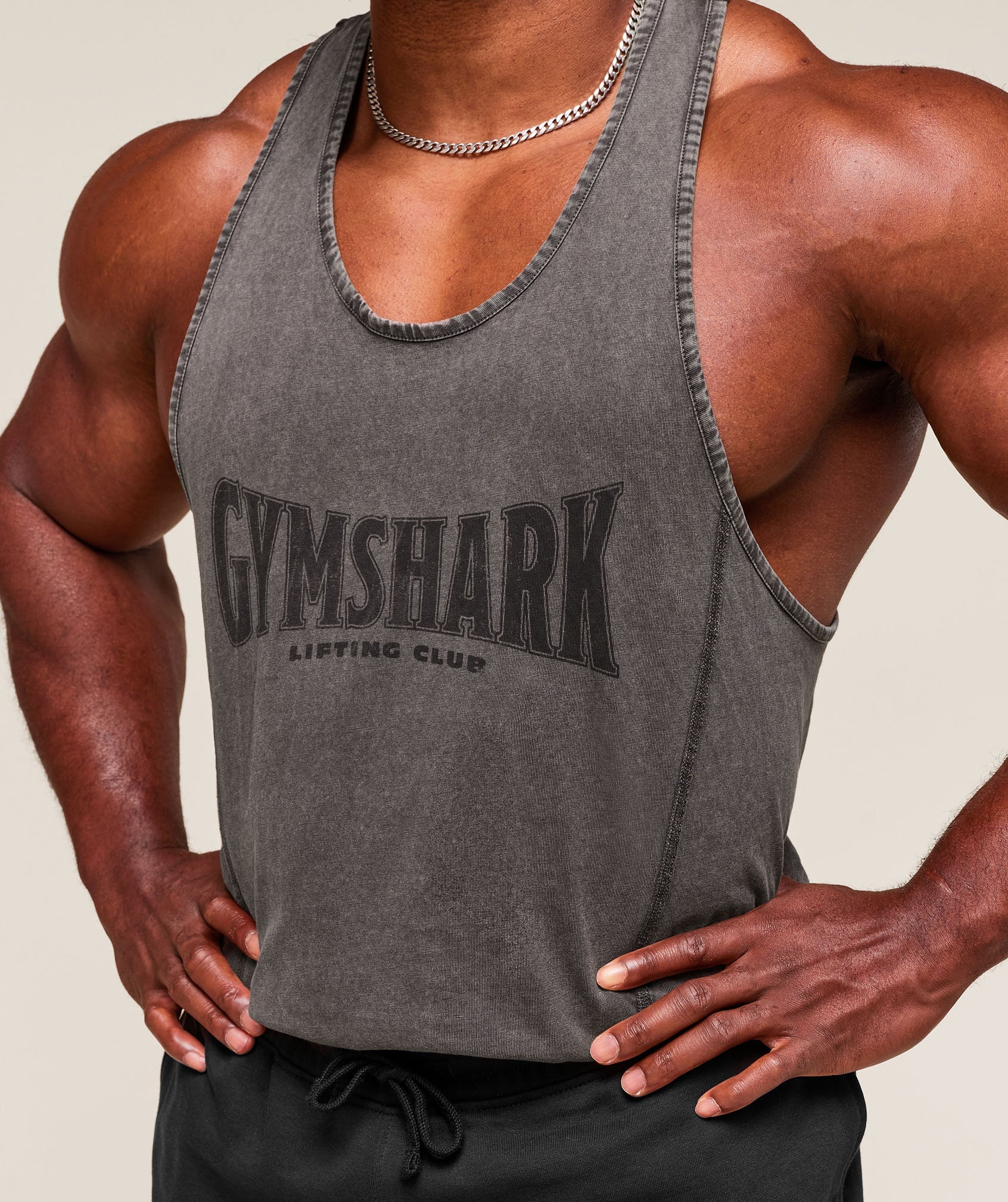 Heritage Washed Stringer - Onyx Grey