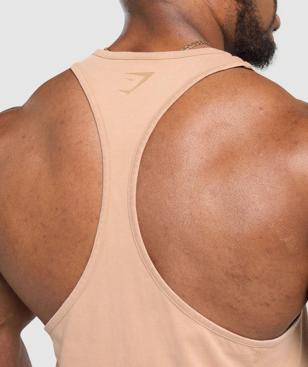 Heritage Washed Stringer - Deep Fawn Brown