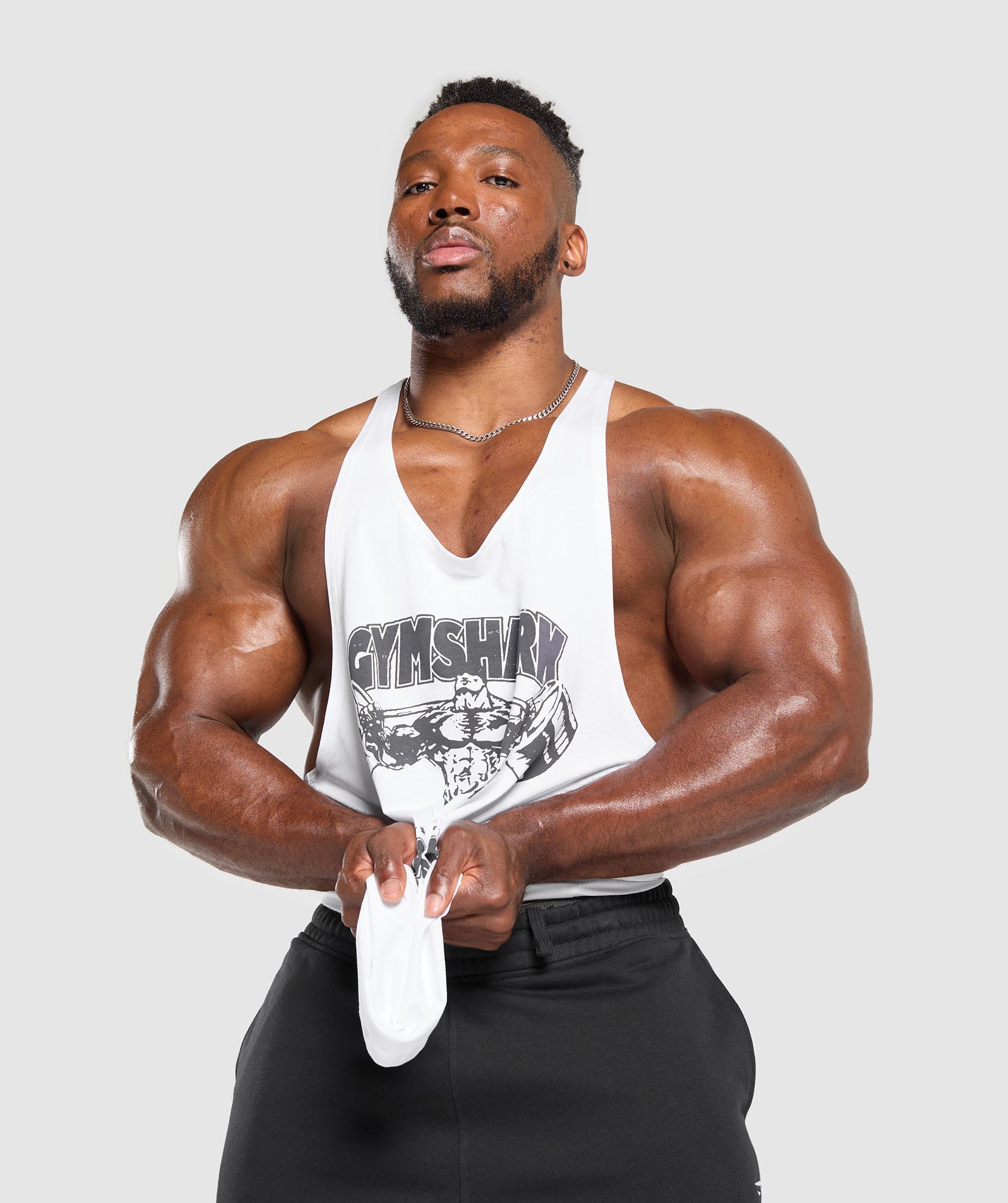Lifting Apparel Stringer - White