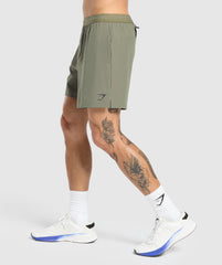 Land to Water 6" Shorts - Base Green