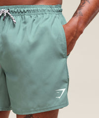 5" Swim Shorts - Celeste Blue
