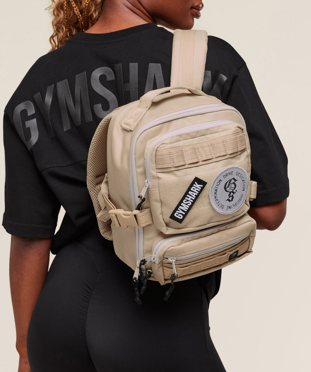 Mini Tactical Backpack - Vanilla Beige/Pebble Grey