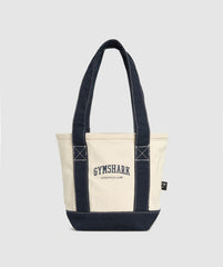 Collegiate Mini Tote - Oat White/Heavy Blue