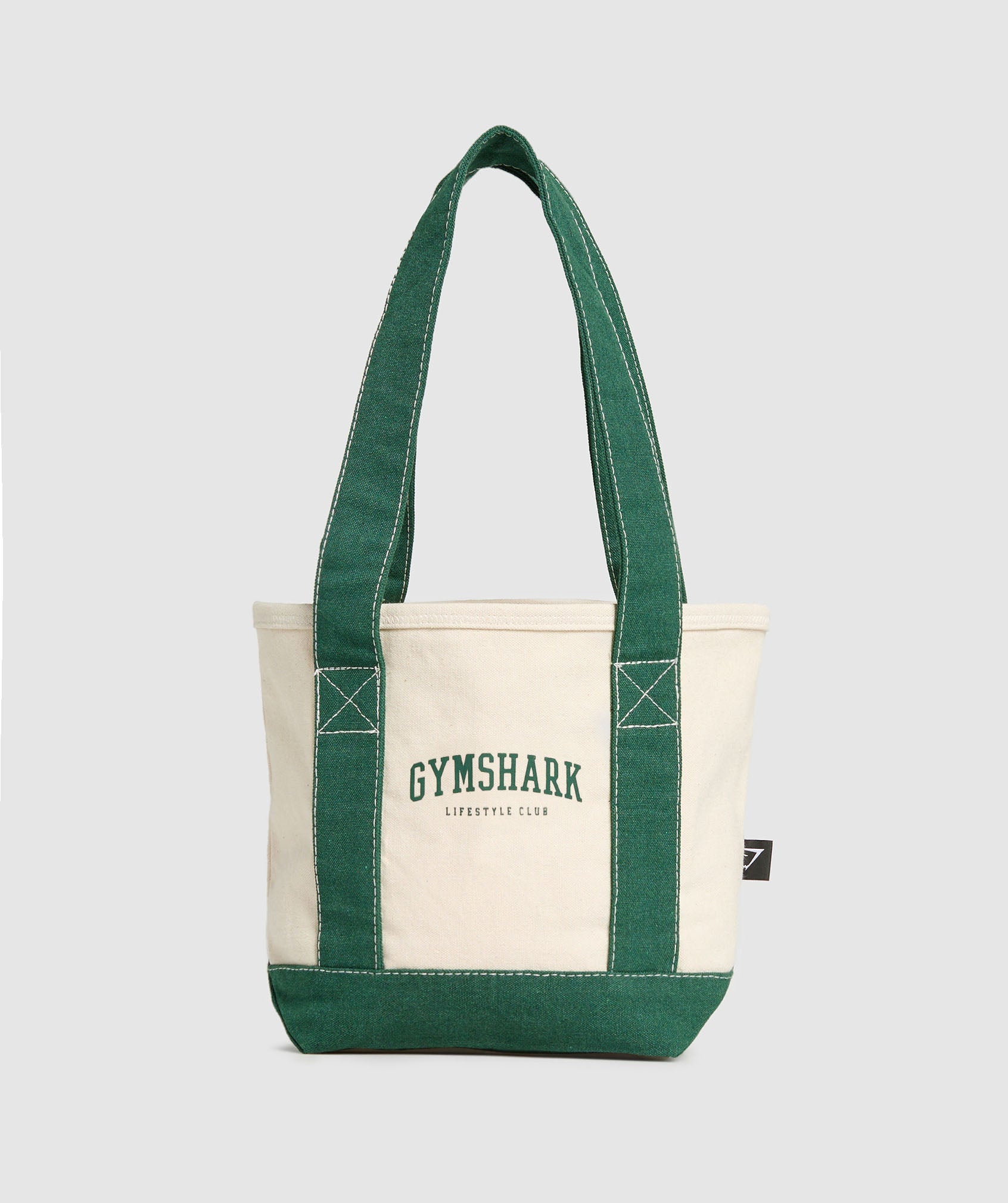 Collegiate Mini Tote - Oat White/Classic Green