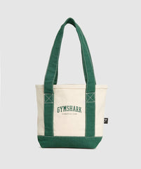 Collegiate Mini Tote - Oat White/Classic Green