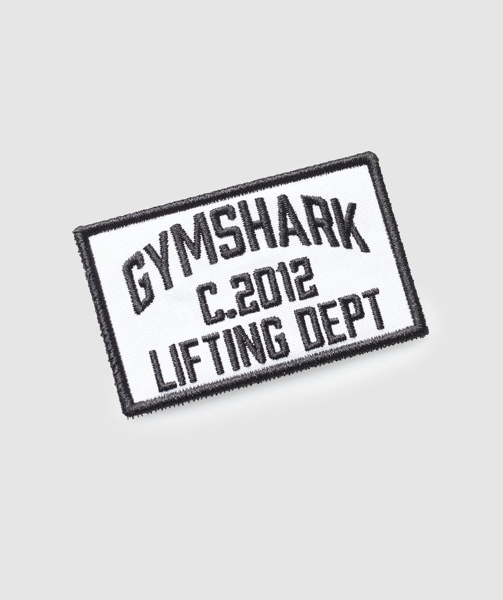 Lifting Dept Velcro Patch - White