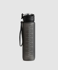 Sports Bottle With Straw - Asphalt Grey