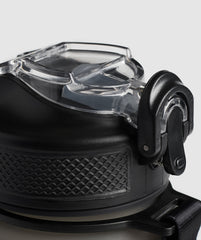 Sports Bottle With Straw - Asphalt Grey