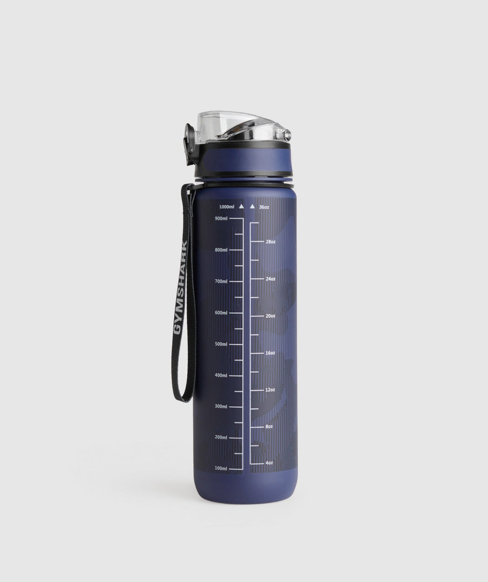 Graphic Sports Bottle - Ash Blue