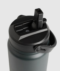 Metal Insulated Straw Bottle 700ml - Slate Teal