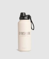 Metal Insulated Bottle 1L - Oat White