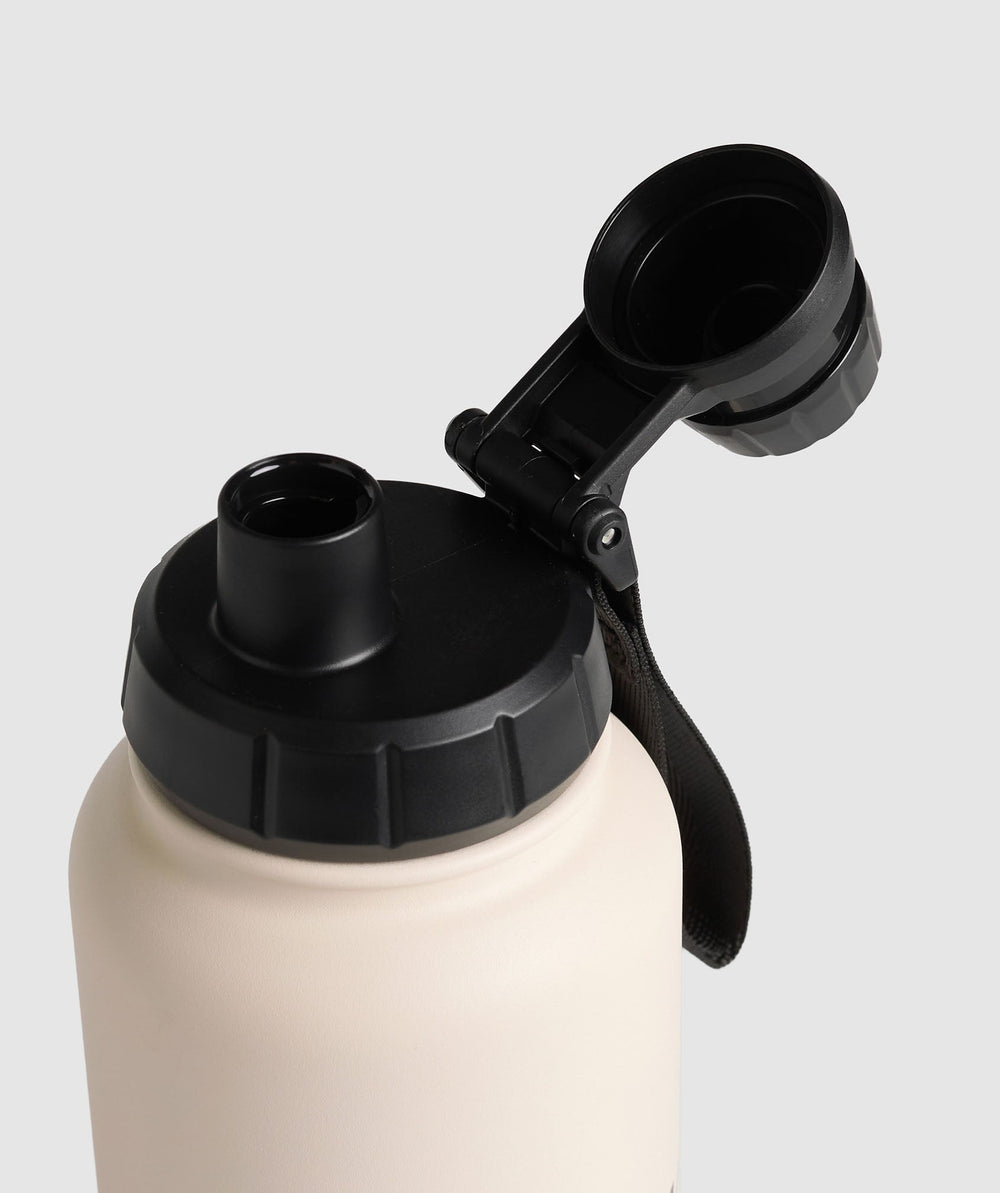 Metal Insulated Bottle 1L - Oat White