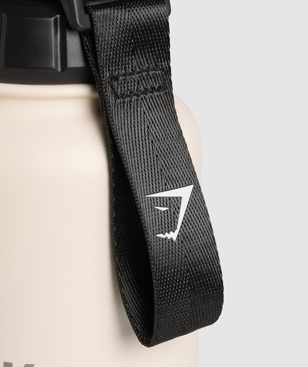 Metal Insulated Bottle 1L - Oat White