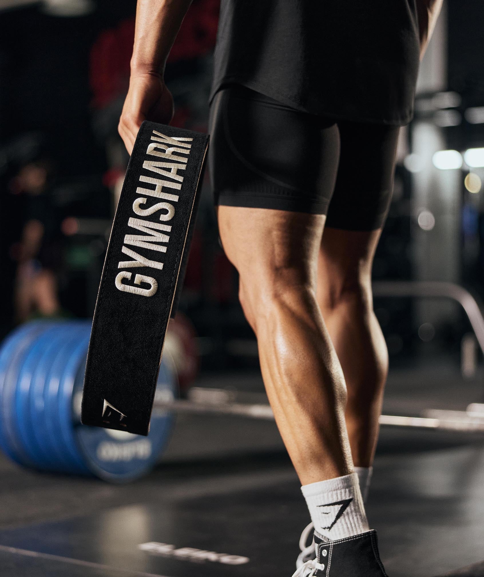 Lever Lifting Belt - Black/Ecru White