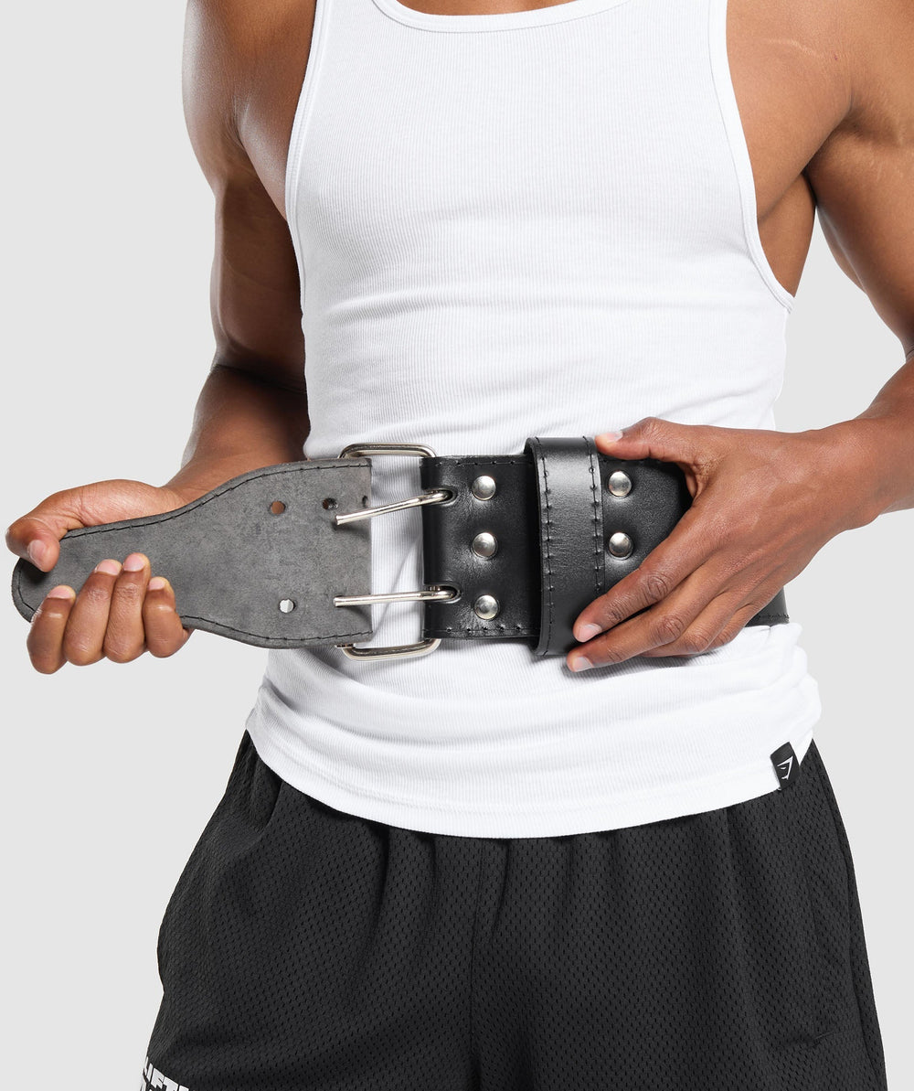 Double Prong Lifting Belt - Black