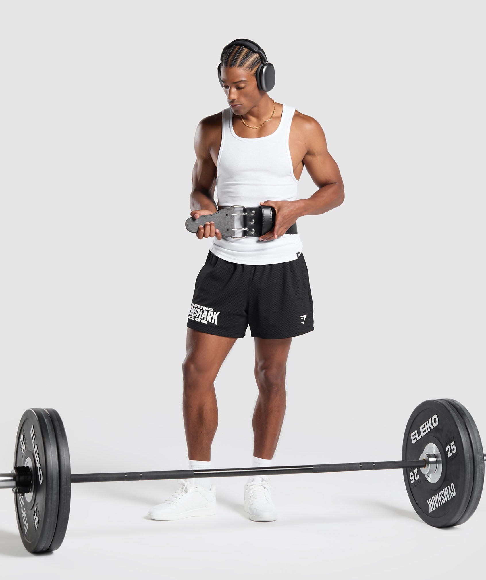 Double Prong Lifting Belt - Black