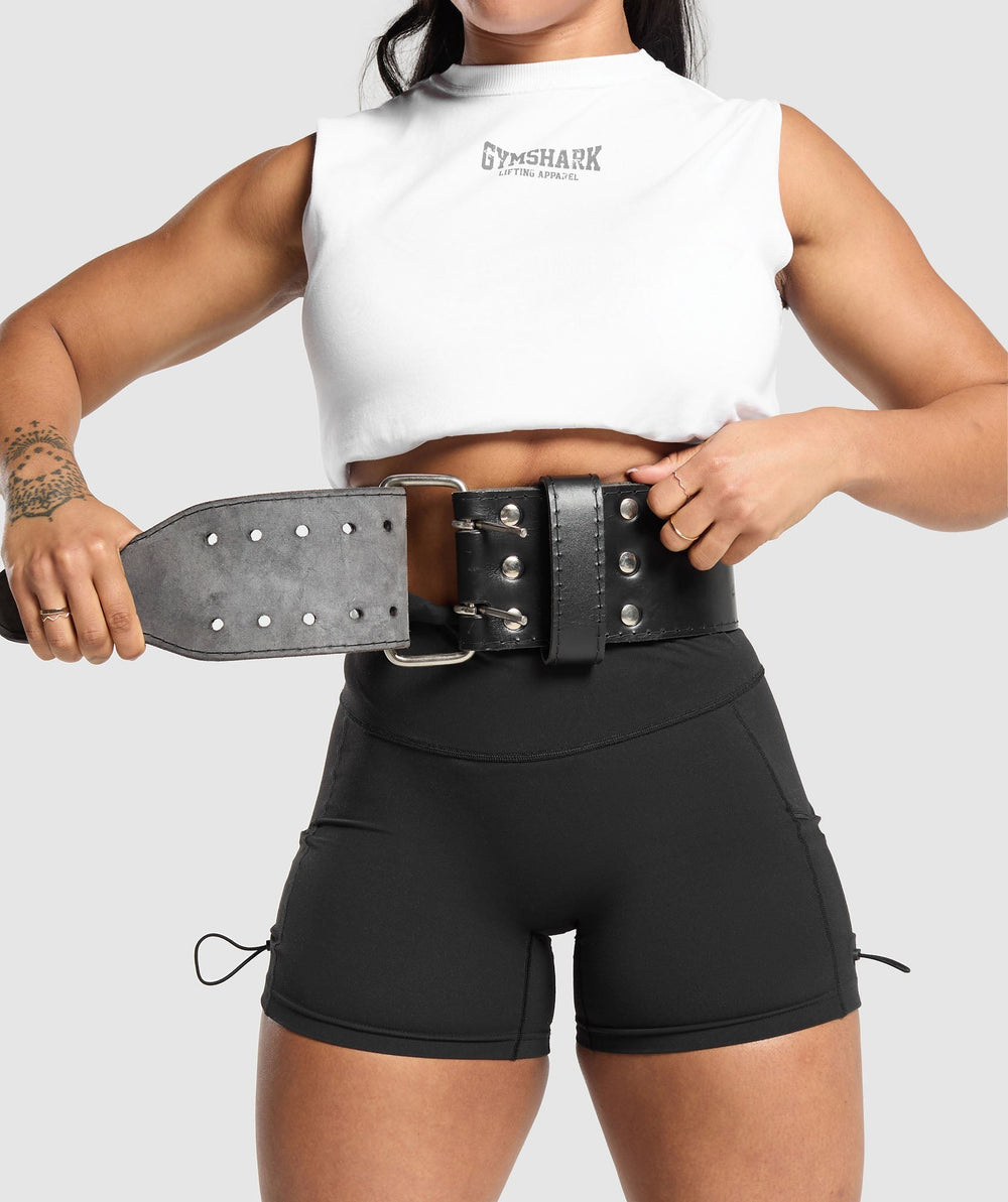 Double Prong Lifting Belt - Black