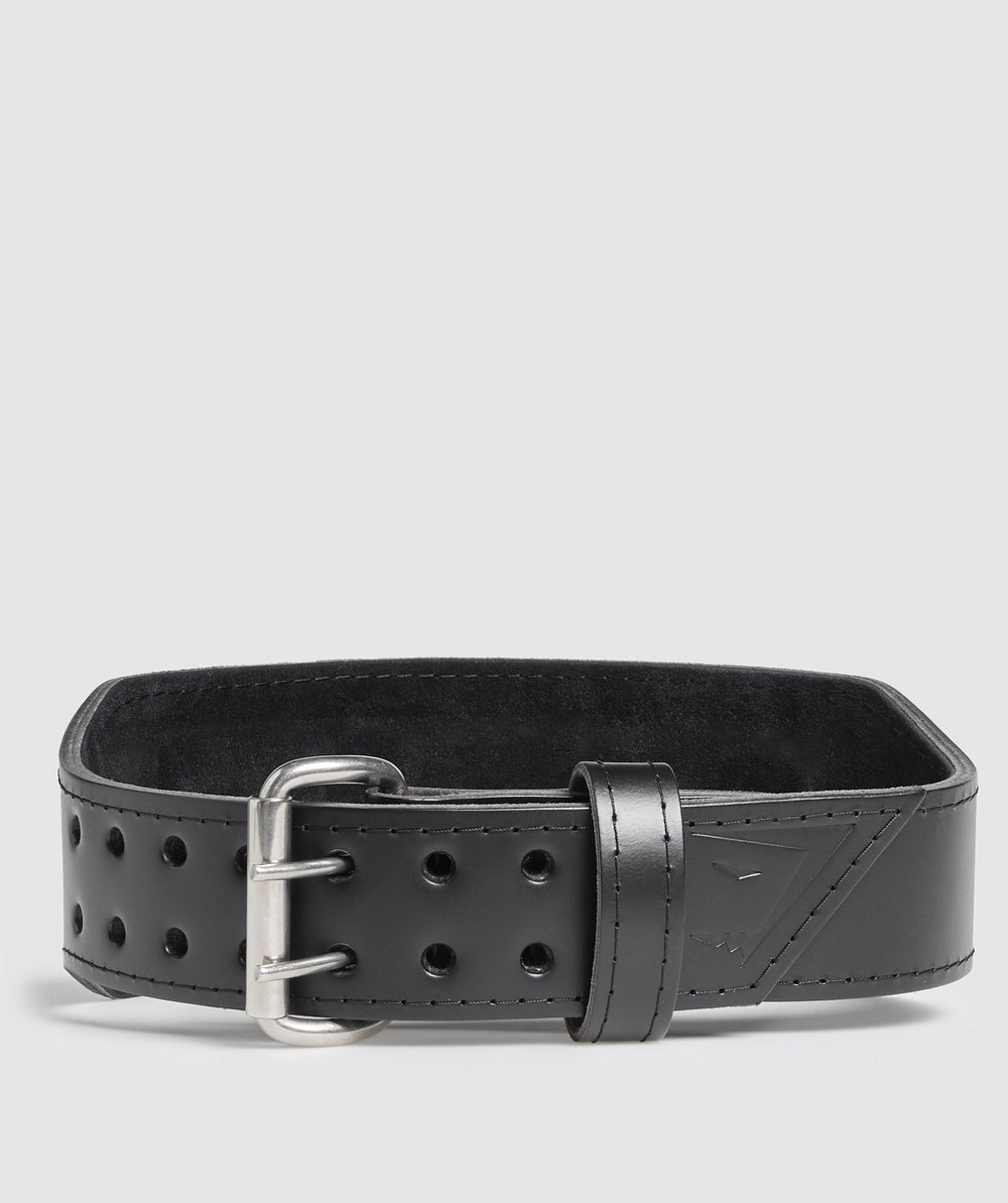 Tapered Double Prong Lifting Belt - Black
