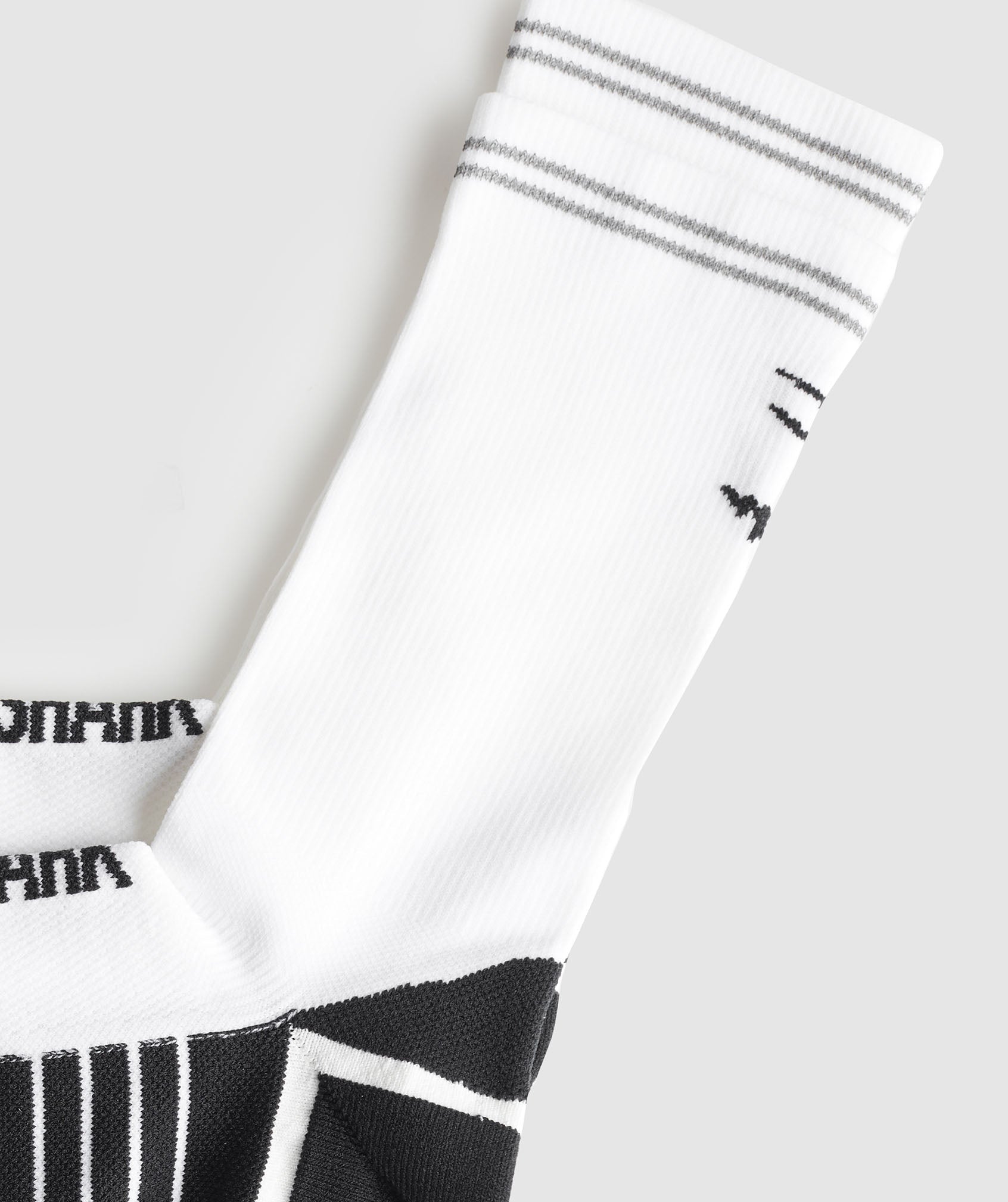 Crew Running Socks - White/Black