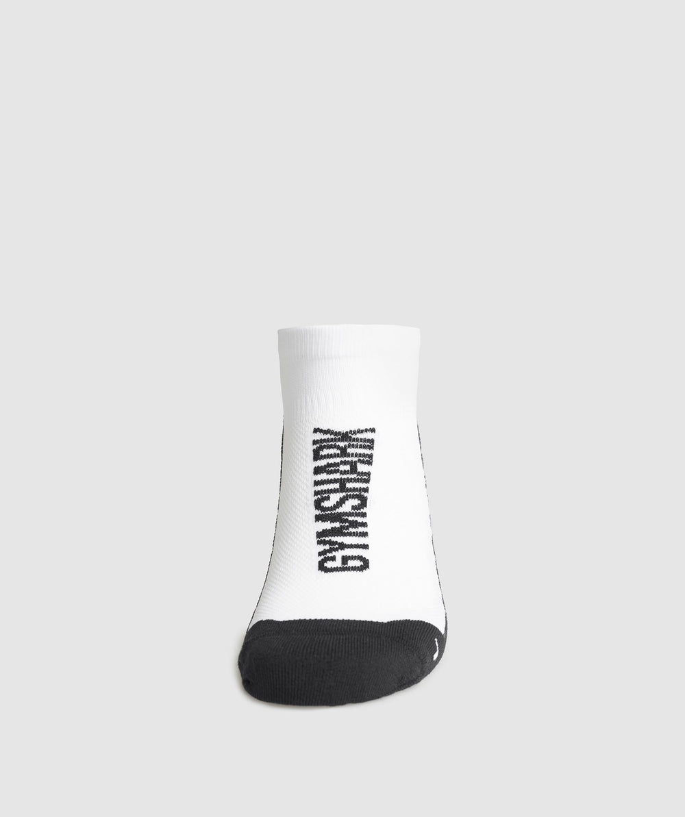 Tab Running Socks - White/Black