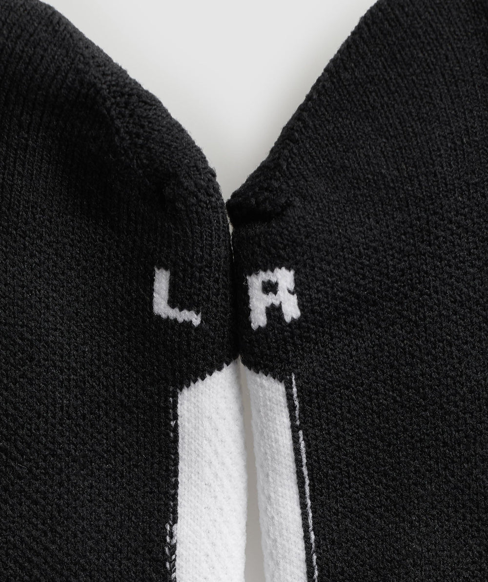 Tab Running Socks - White/Black