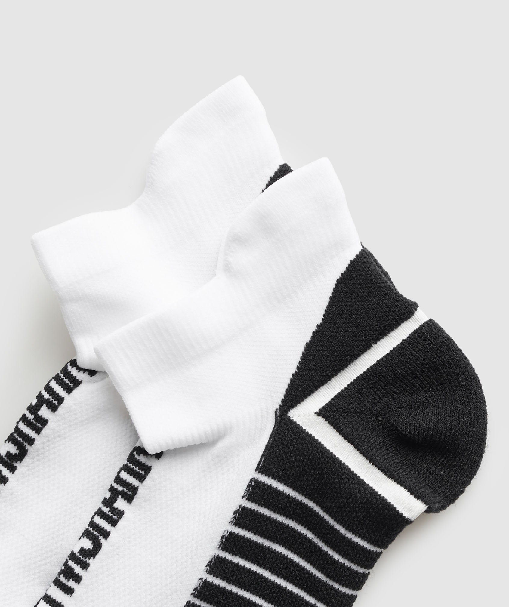 Tab Running Socks - White/Black