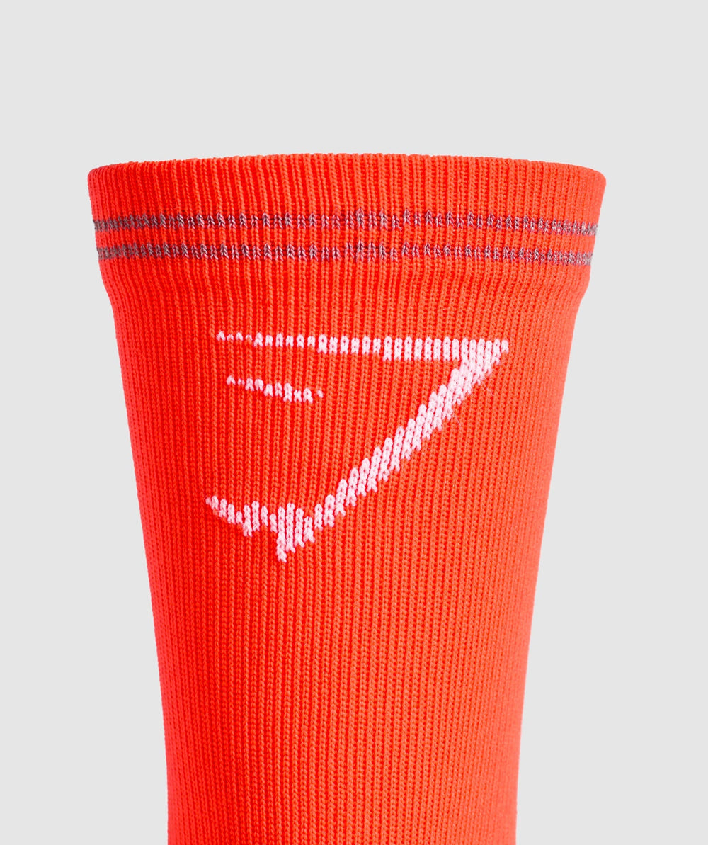 Crew Running Socks - Energy Orange