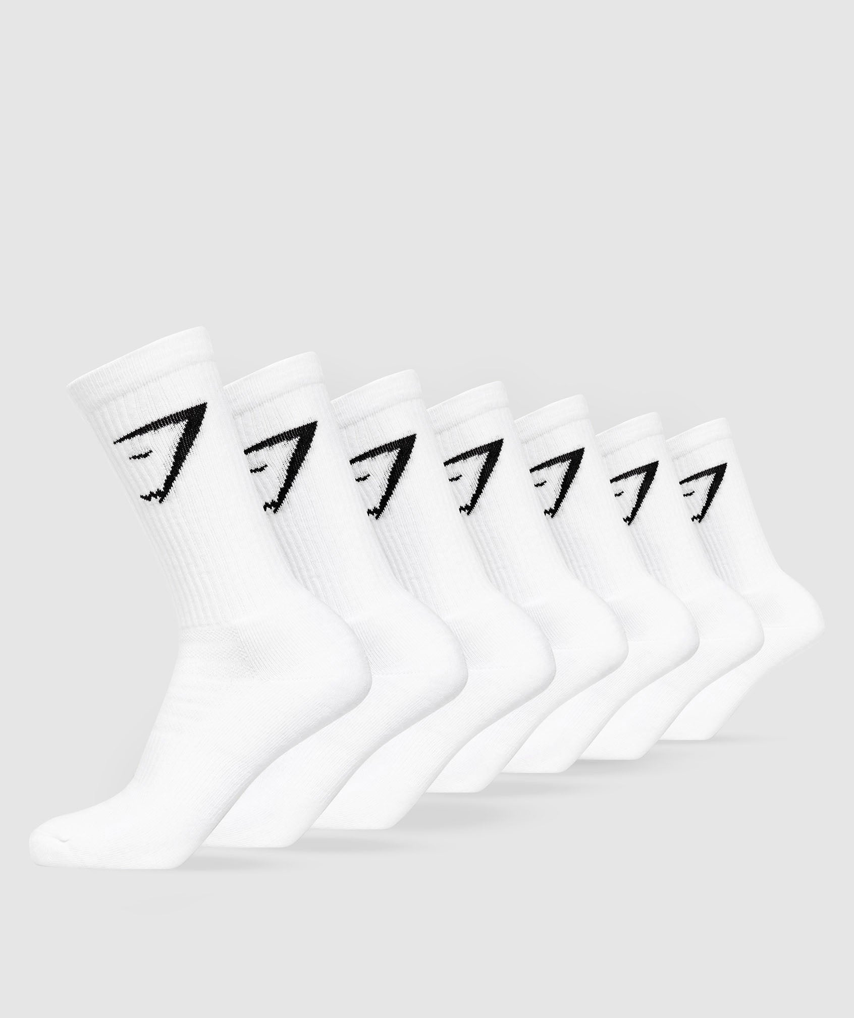 Crew Socks 7pk - White