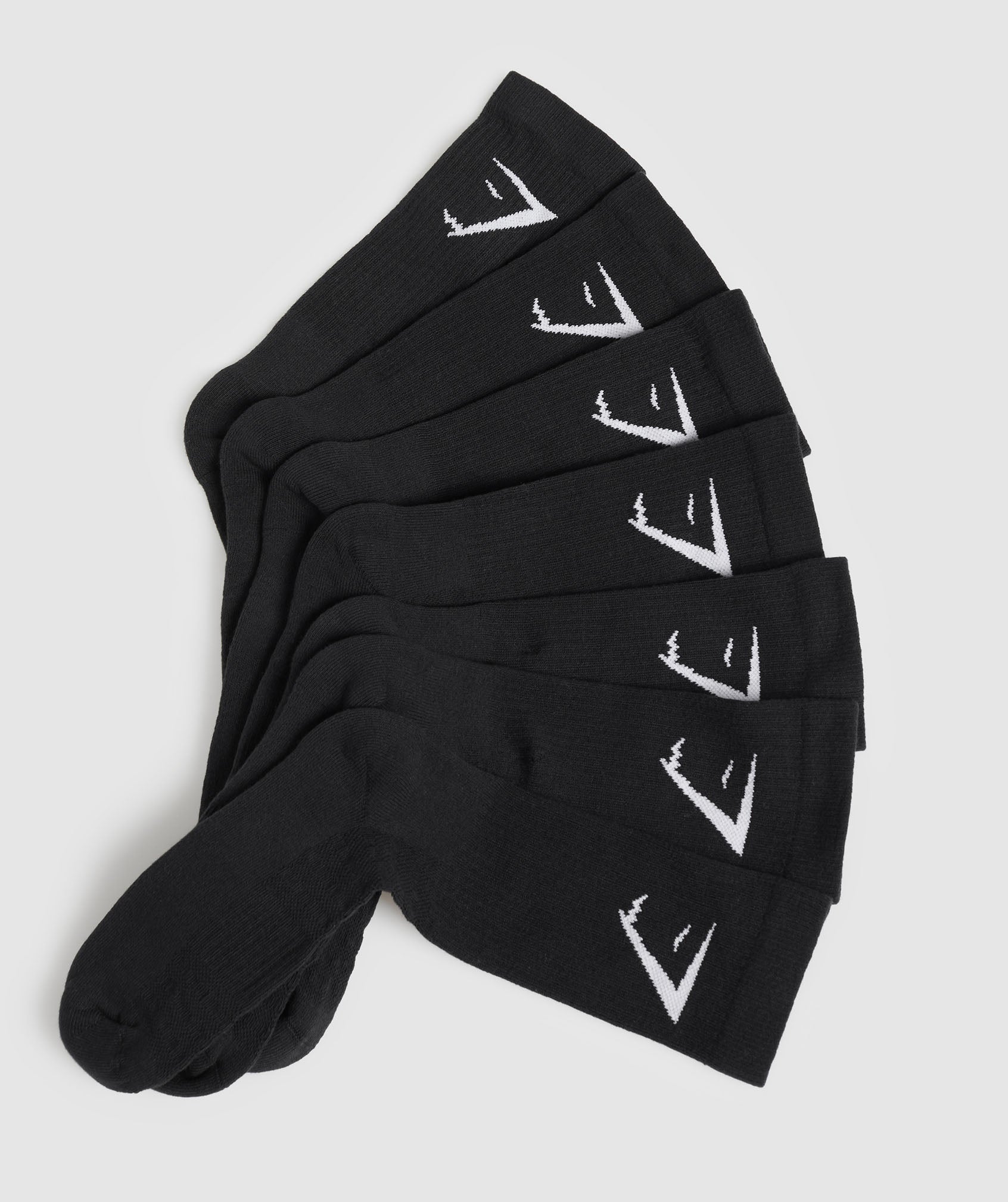 Crew Socks 7pk - Black
