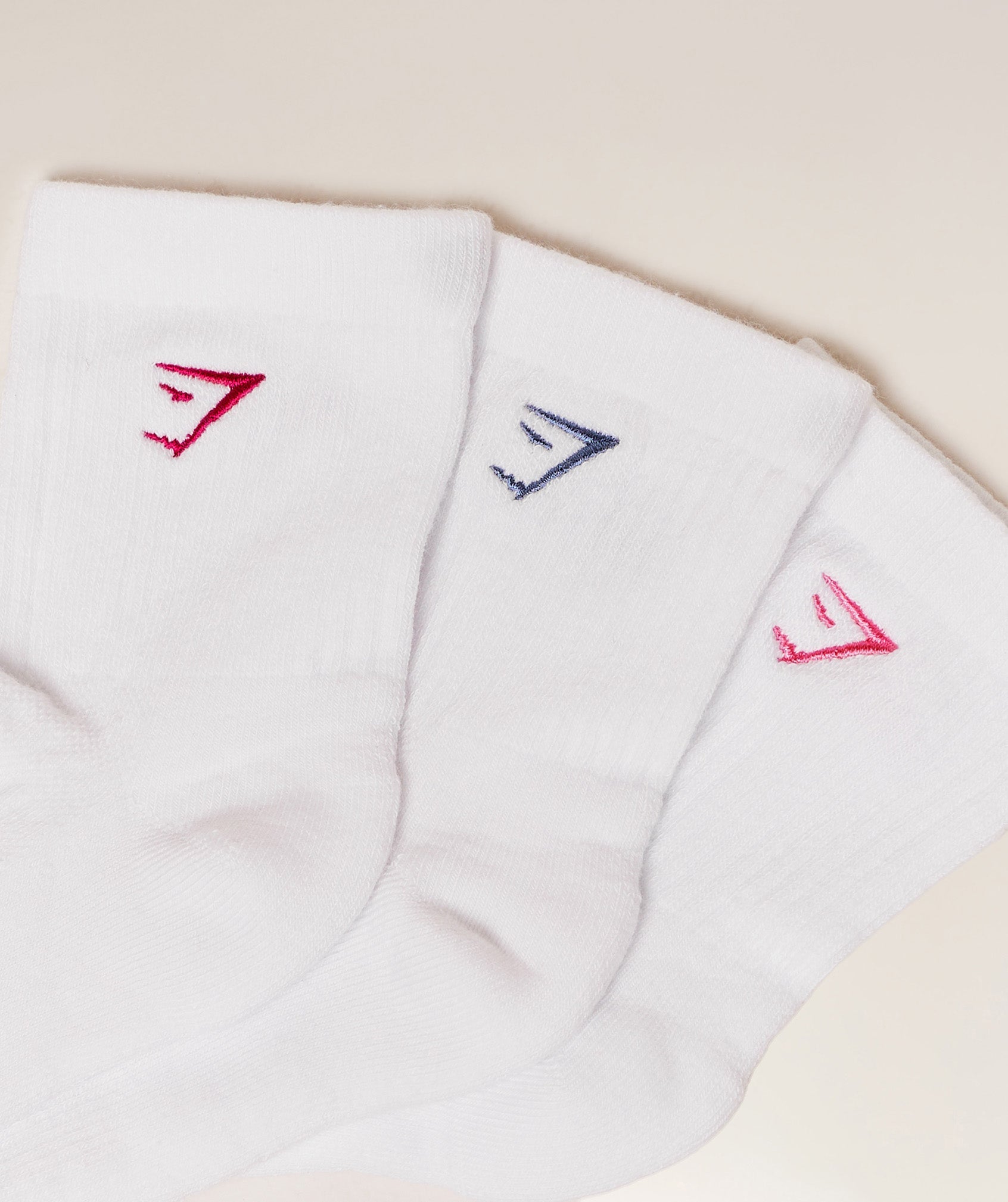 Lattes and Lunges Multi Graphic Midi 3pk - White