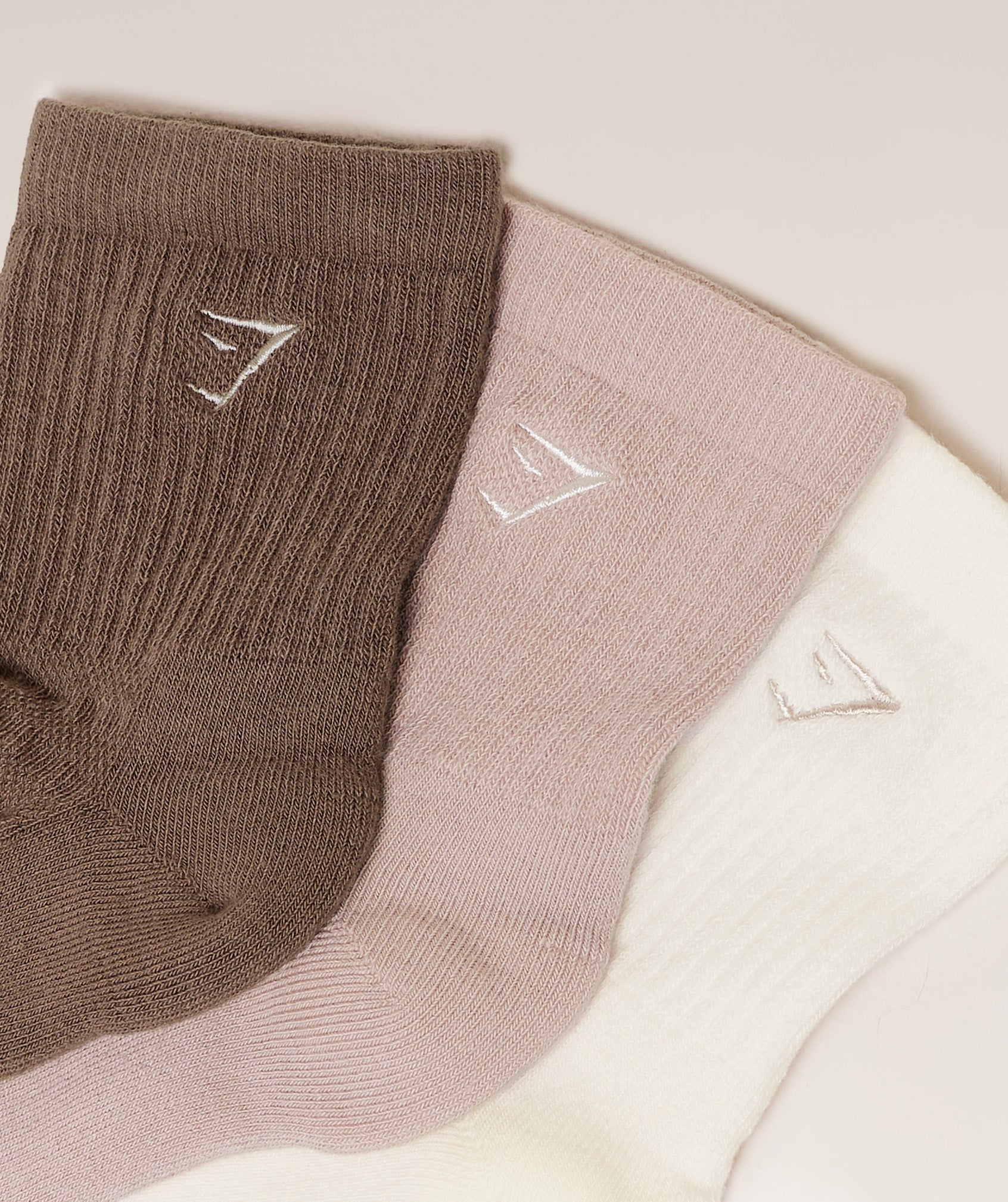 Lattes and Lunges Multi Graphic Midi 3pk - Soft White/Muted Pink/Soft Brown