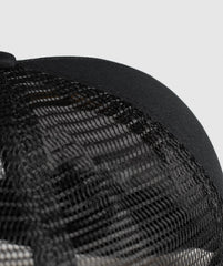 Wordmark Trucker Cap - Black