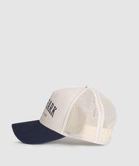 Collegiate Trucker - Oat White/Heavy Blue