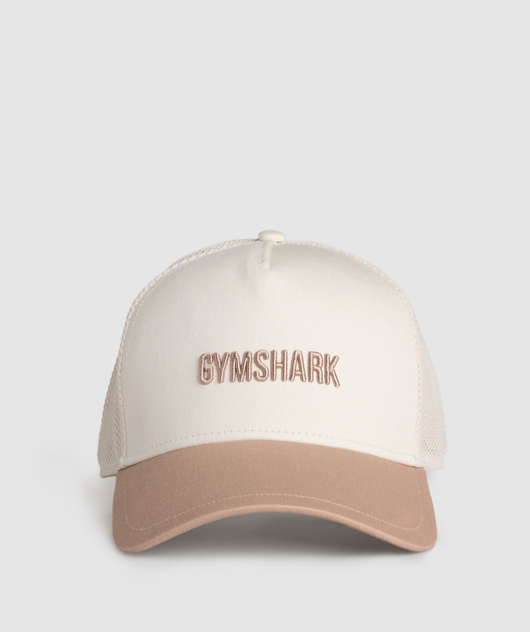 Wordmark Trucker Cap - Oat White/Deep Fawn Brown