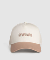 Wordmark Trucker Cap - Oat White/Deep Fawn Brown